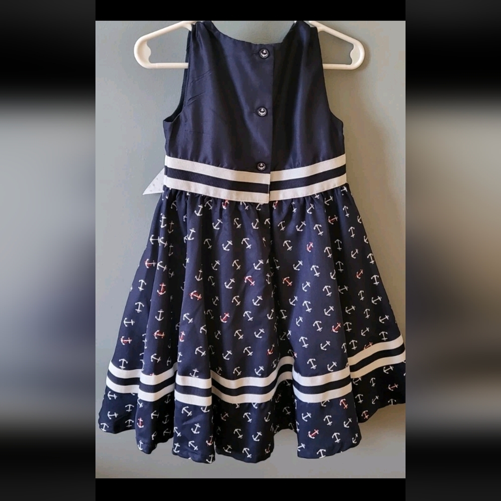 Sailor Dress Girl 3t navy Savannah - Picture 4 of 12